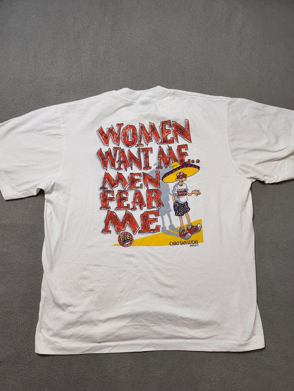 Vintage Big Johnson Cabo San Lucas Tee XL Humor Funny Adult Humor